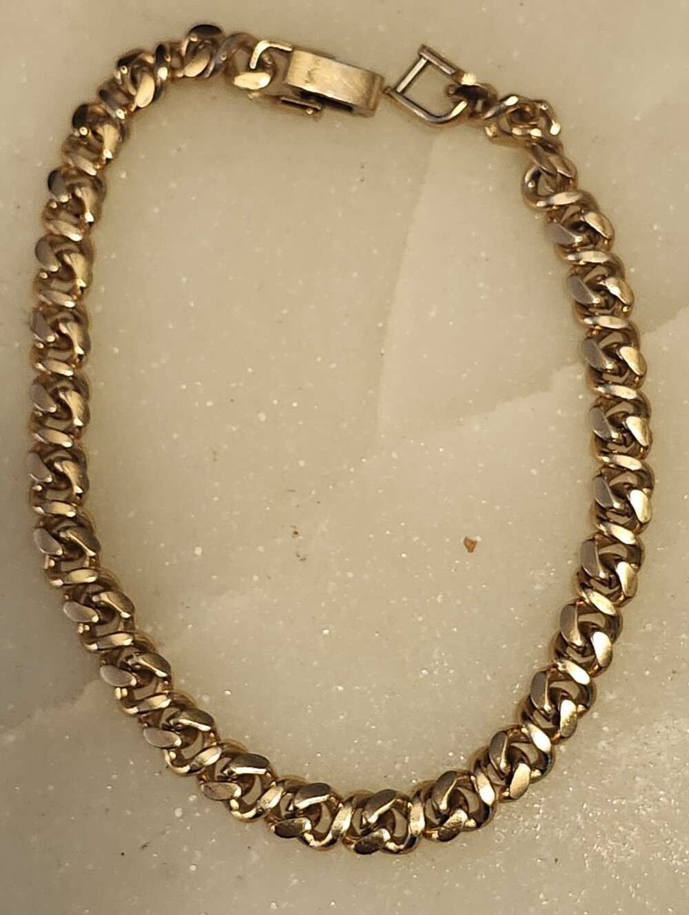 Gold-Tone Curb Chain Bracelet - 8 Inches